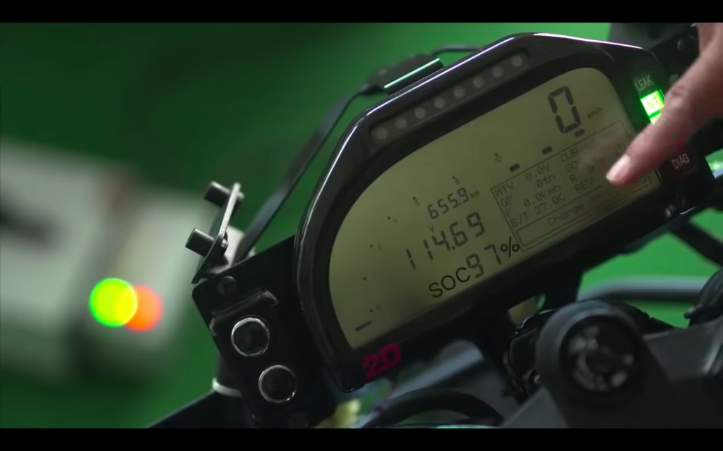 Kawasaki Electric Bike Instrument Cluster