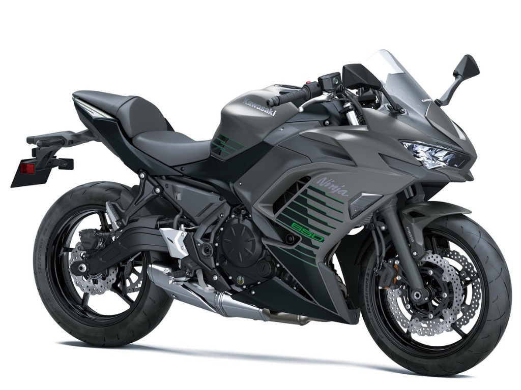 Kawasaki Ninja 650 grey front