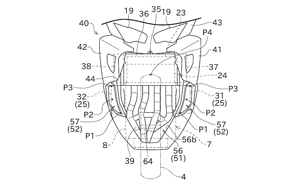 Kawasaki Ninja ZX-4R Patent Front