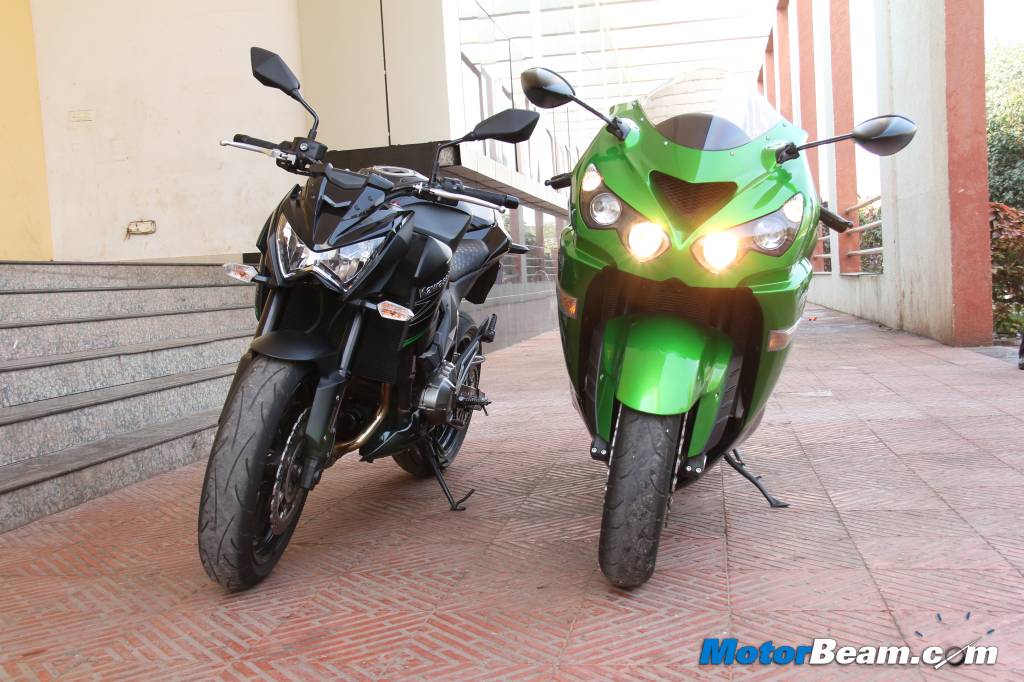 Kawasaki Z800 vs ZX14R India