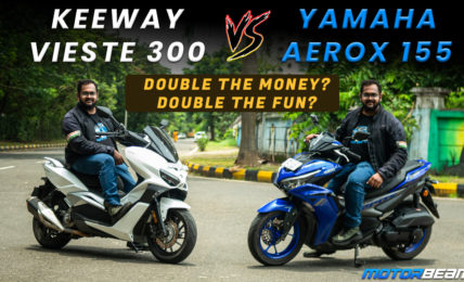 Keeway Vieste 300 vs Yamaha Aerox 155 Comparison Video