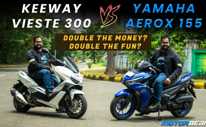 Keeway Vieste 300 vs Yamaha Aerox 155 Comparison Video