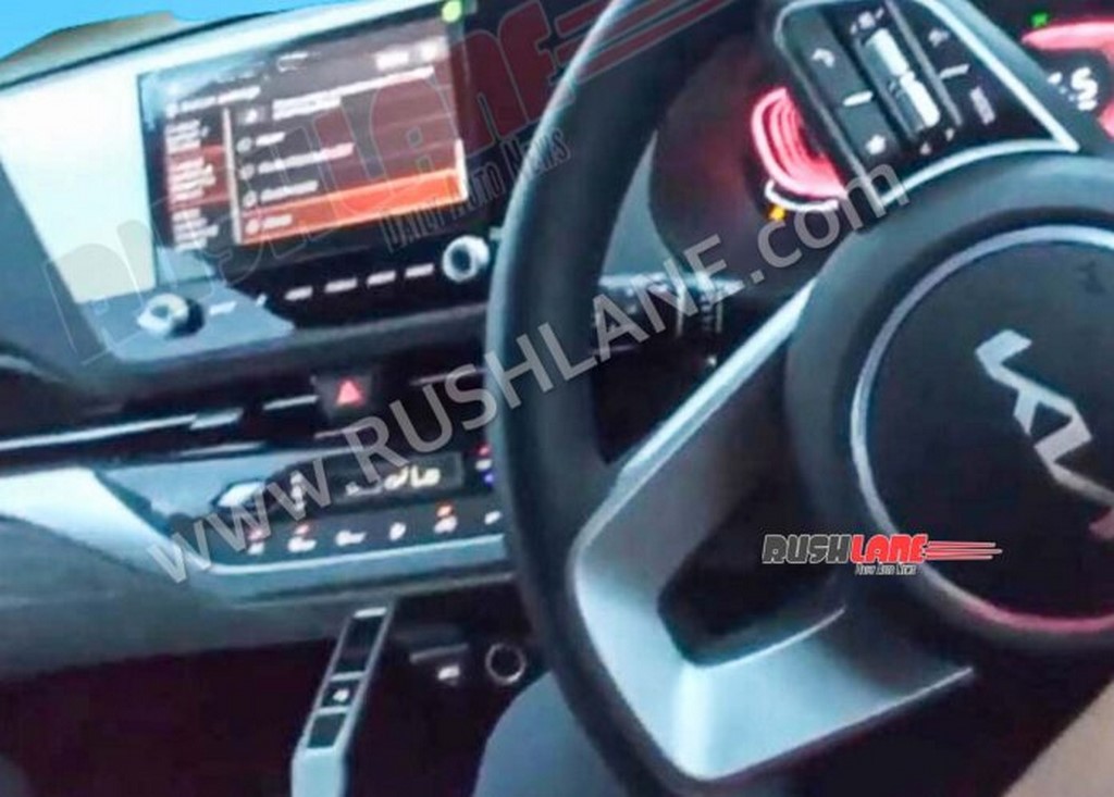 Kia Carens Interior Spied