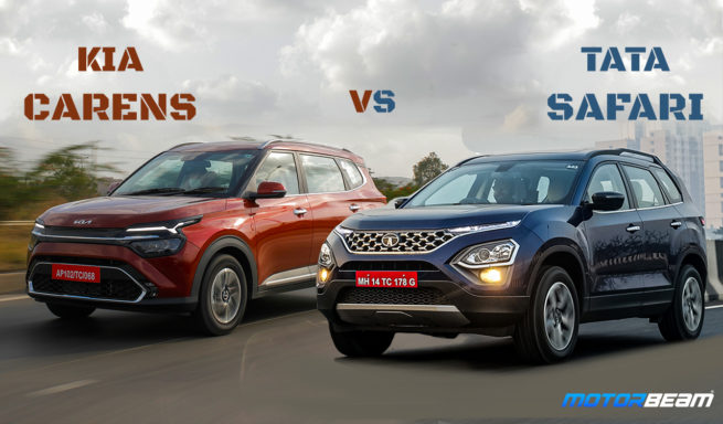 Kia Carens vs Tata Safari