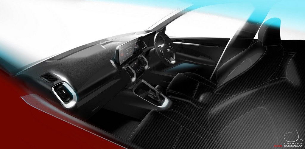 Interior design of the compact SUV