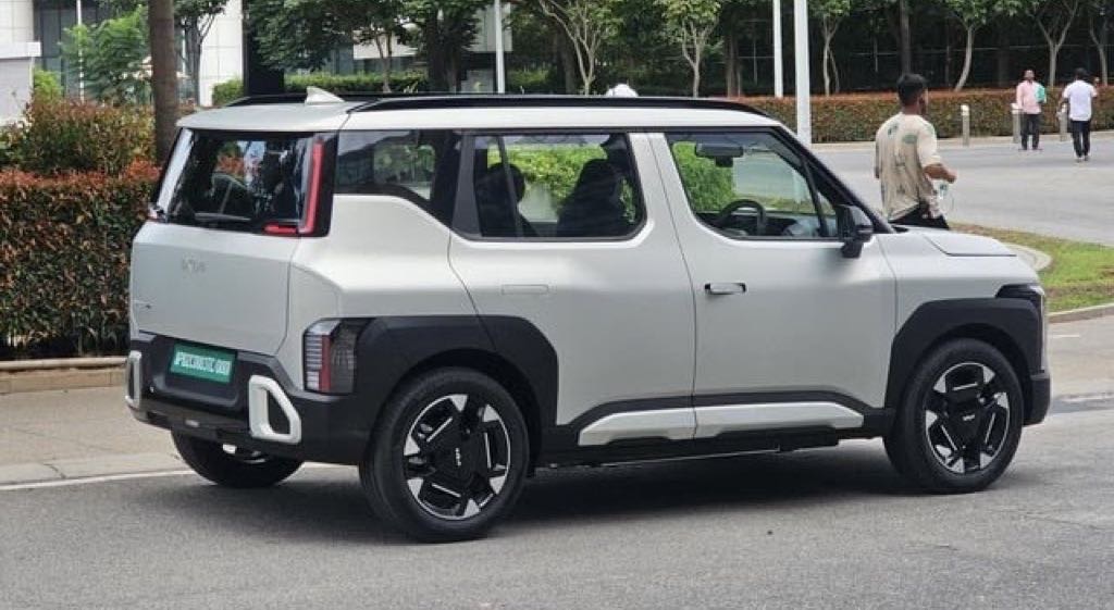 Kia Syros EV Rear Spied