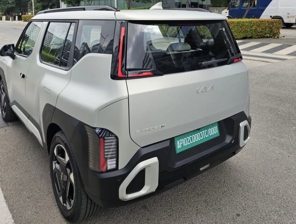 Kia Syros EV Rear Spotted