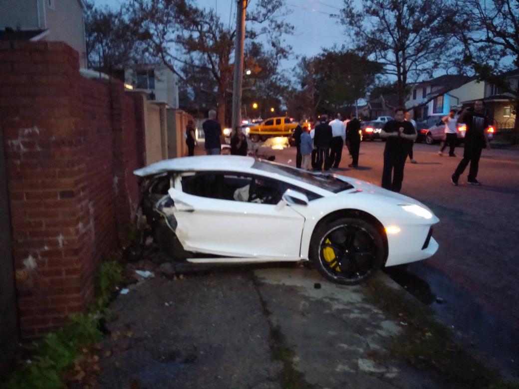 Lamborghini Crash Split Intwo Accident