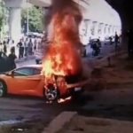 Lamborghini Gallardo Catches Fire