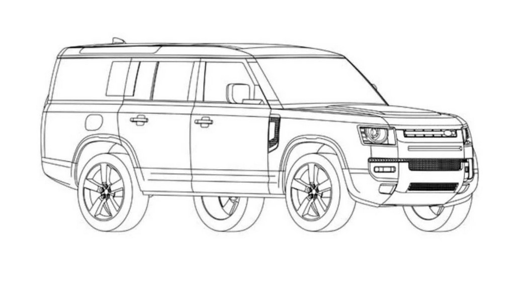 Land Rover Defender 130 Patent Image