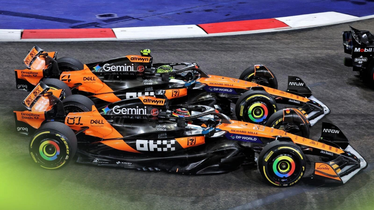 Lando Norris and Oscar Piastri Singapore GP