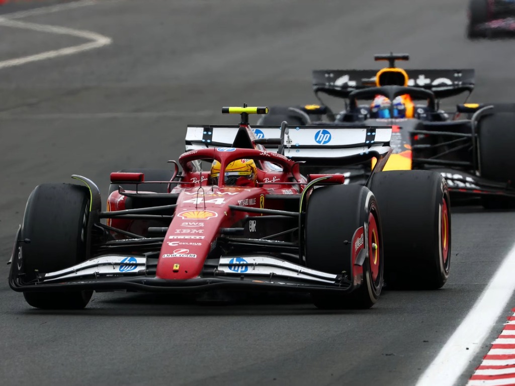 Lewis Hamilton & Max Verstappen Hungarian GP