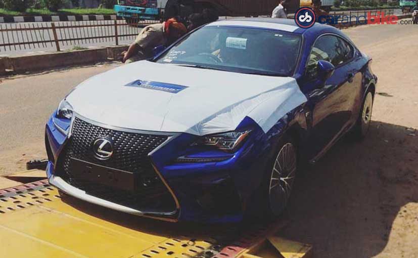 Lexus RC-F Spied India