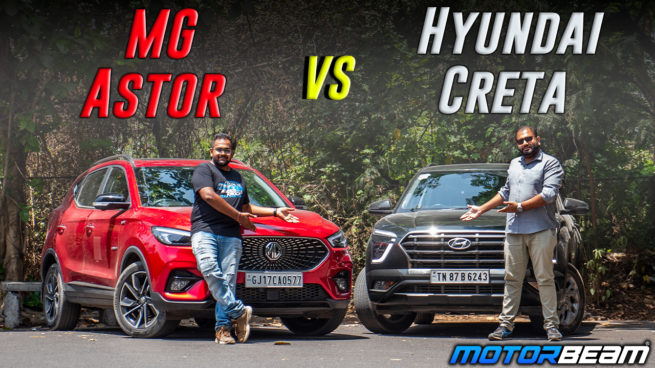 MG Astor vs Hyundai Creta Comparison