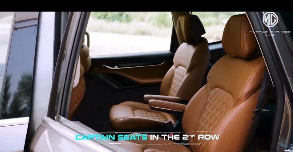 MG Gloster Second Row Seats