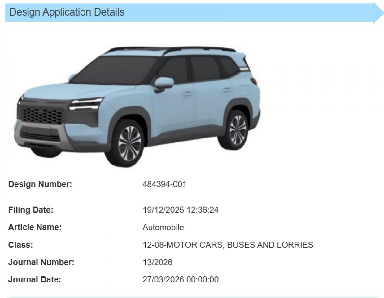 MG Starlight 560 Patent