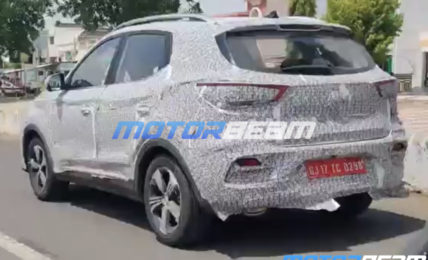 MG ZS Petrol Spied