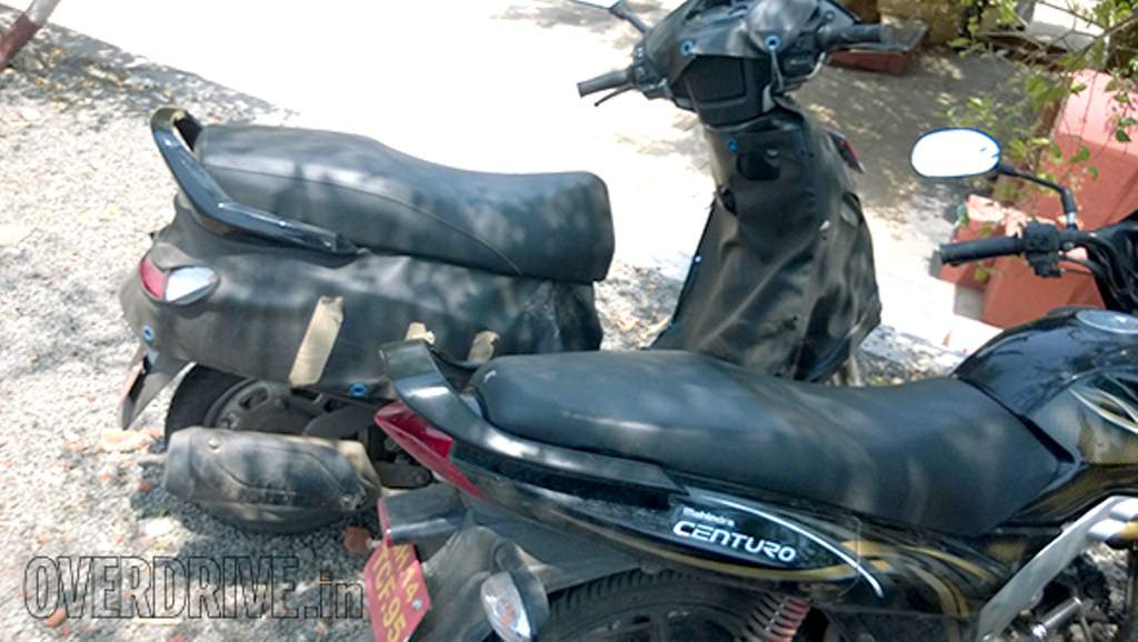 Mahindra 110cc Scooter Spy Shot Side