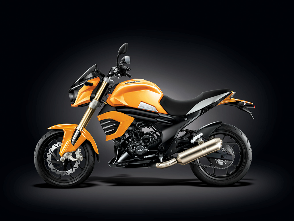 Mahindra Mojo Yellow Side