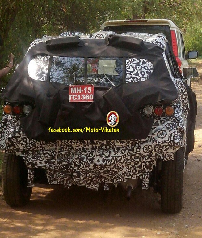 Mahindra S101 Spy Pictures Rear