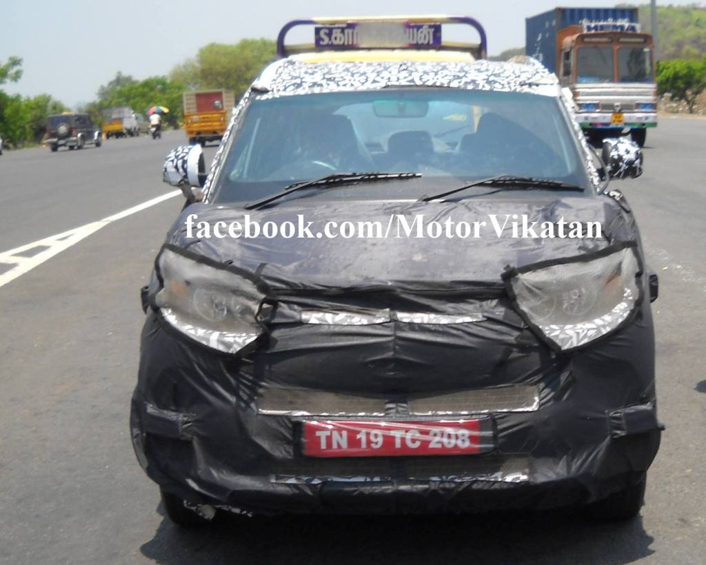 Mahindra S101 Spy Shot Chennai Front