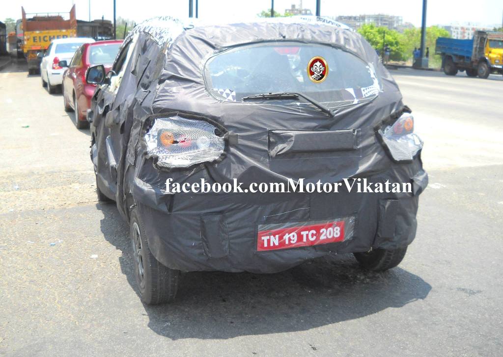 Mahindra S101 Spy Shot Chennai Rear