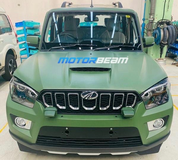 Mahindra Scorpio Army Vehicle Front