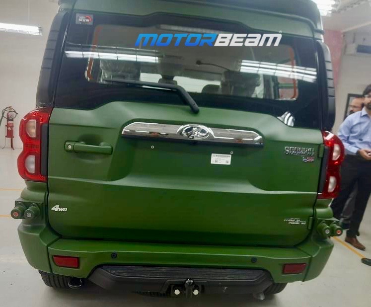 Mahindra Scorpio Army Vehicle Rear