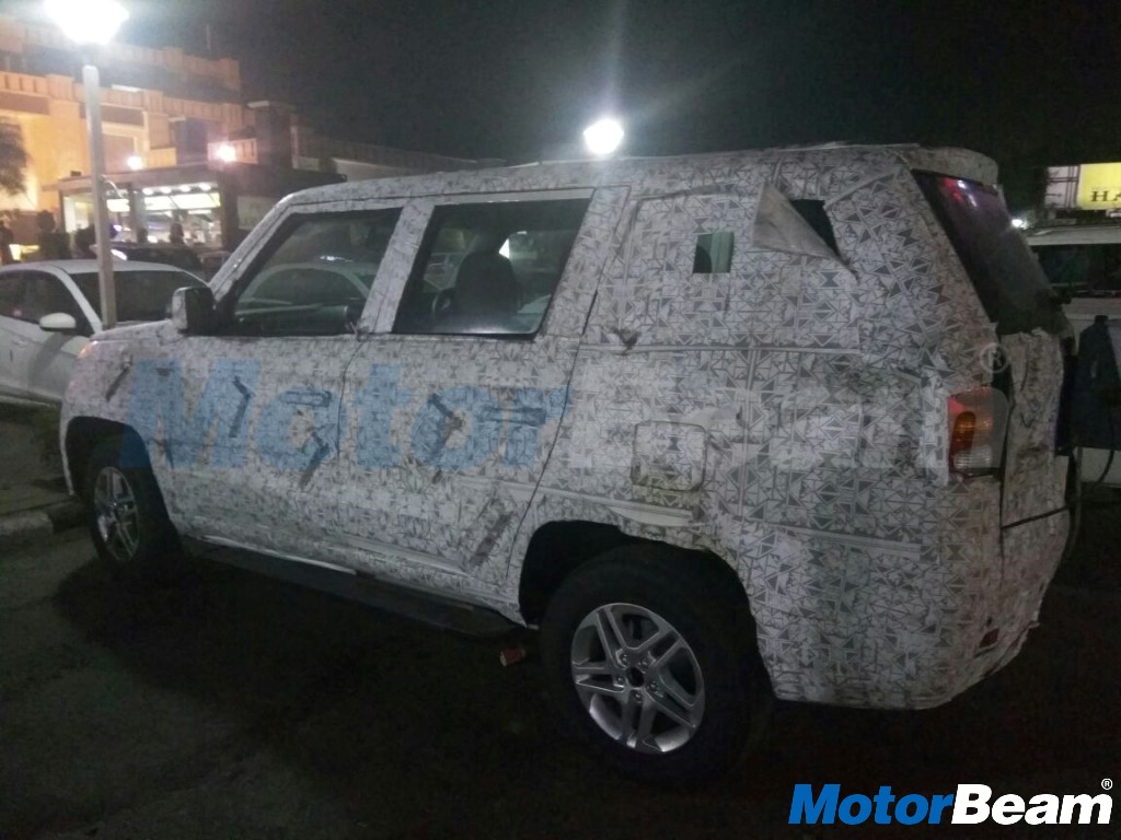 Mahindra TUV Long Wheelbase Spied