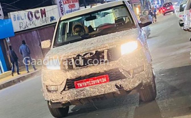 Mahindra TUV300 Plus Facelift Spied