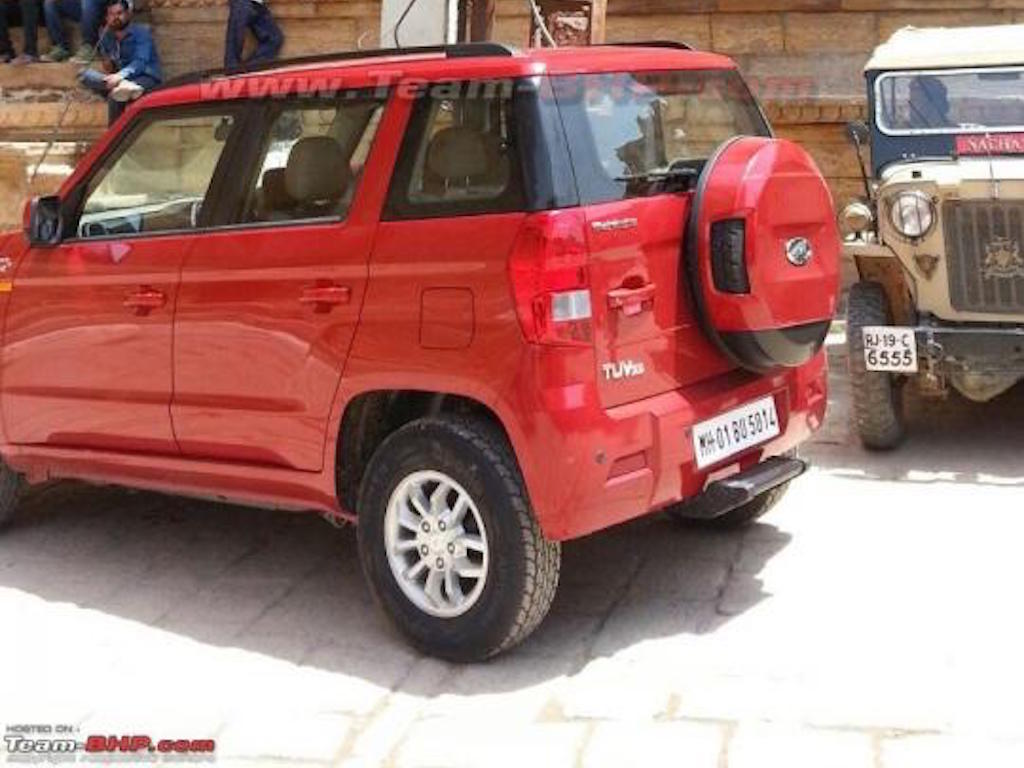 Mahindra TUV300 Rear Undisguised