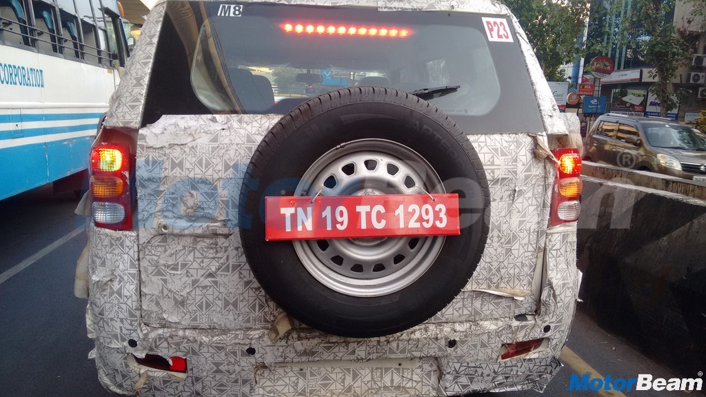 Mahindra TUV500 Rear Spied