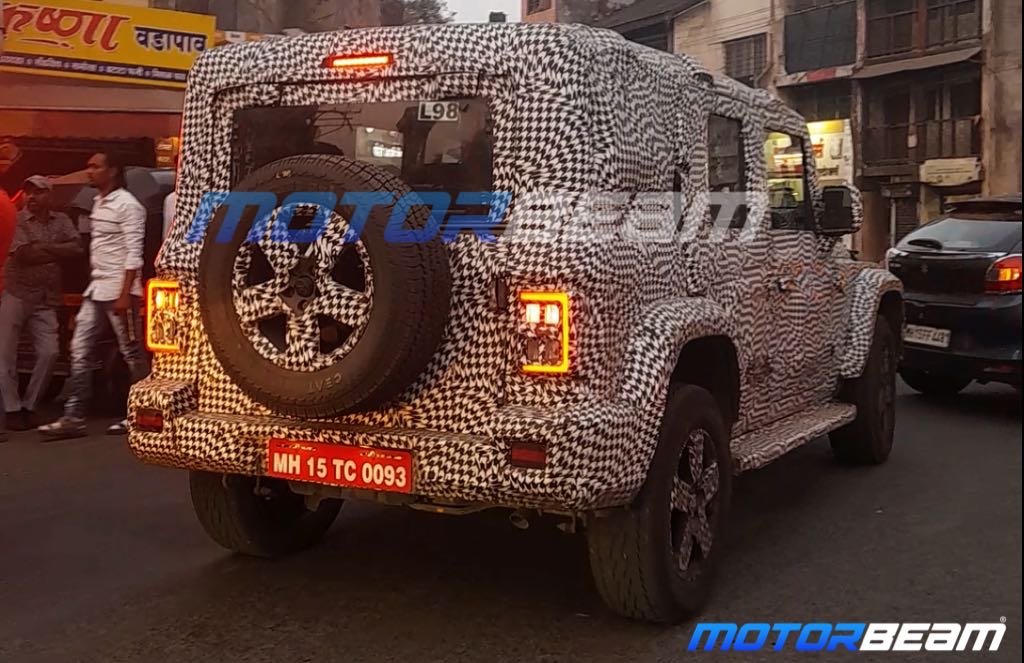 Mahindra Thar 5 Door Prototype Rear