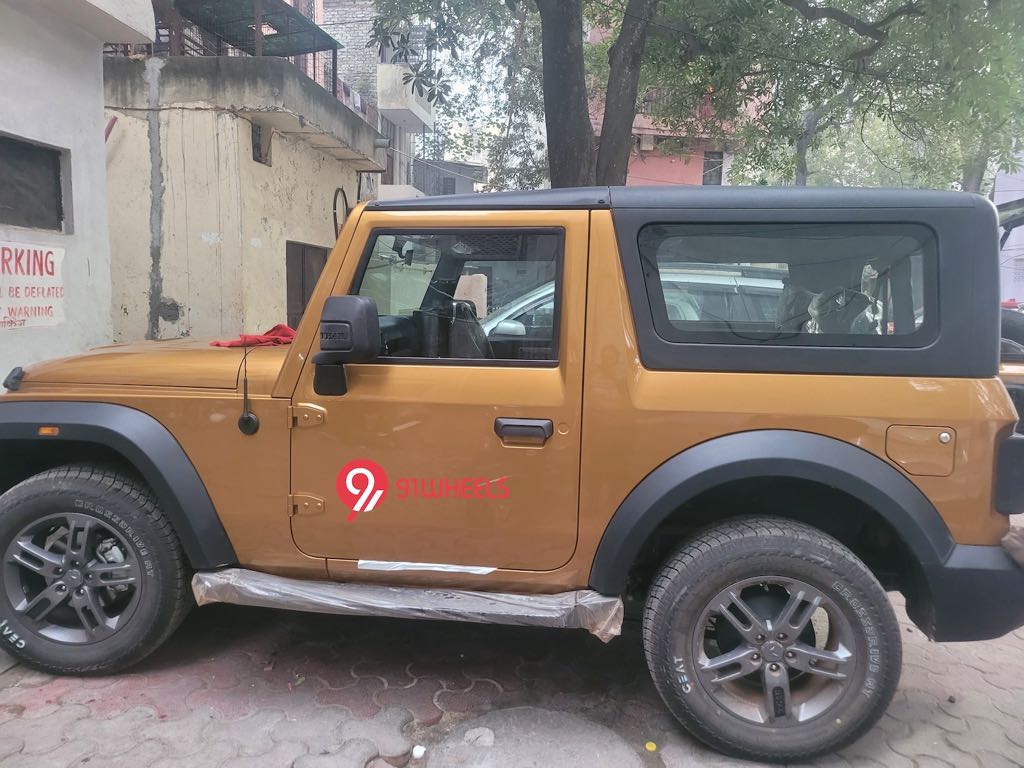 Mahindra Thar Gold Colour