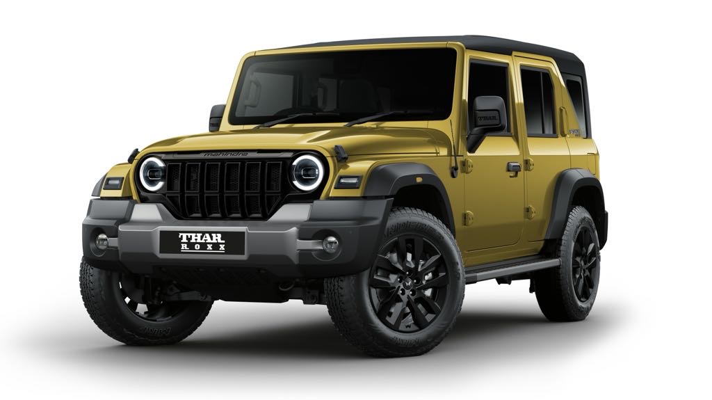 Mahindra Thar Roxx Star Edition Yellow