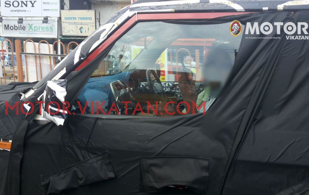 Mahindra U301 Bolero Spy Shot Interior