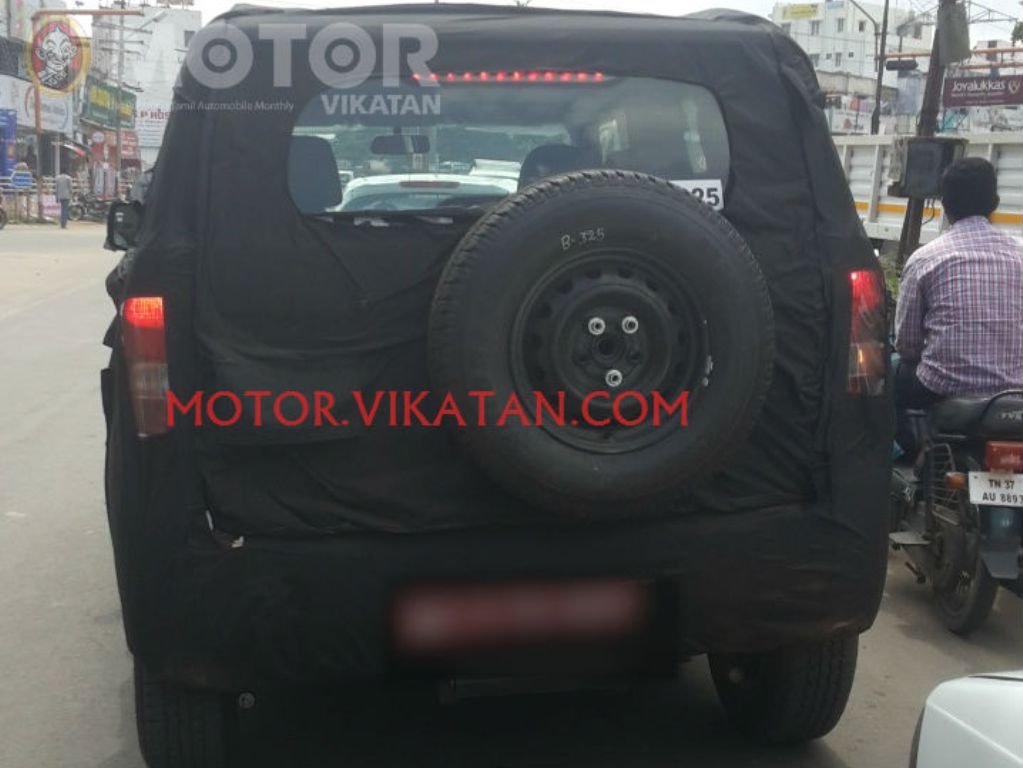 Mahindra U301 Bolero Spy Shot Rear