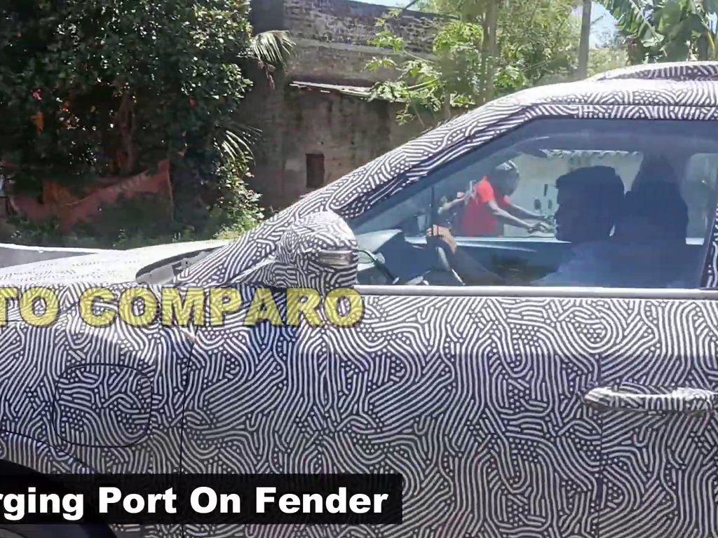 Mahindra XUV400 Spied Charging Port