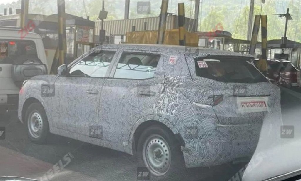 Mahindra eXUV300 Spotted Rear