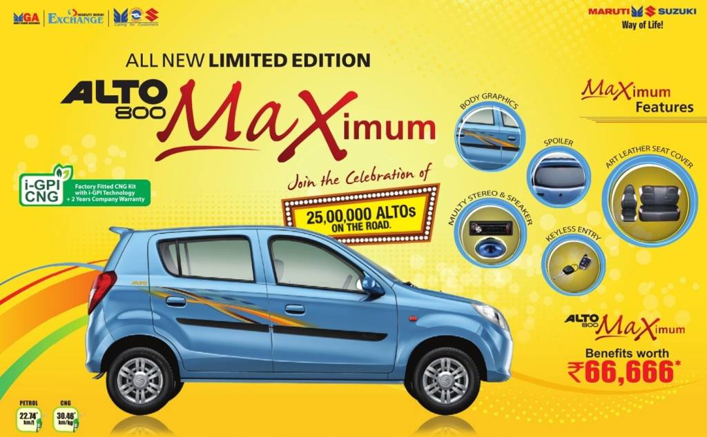 Maruti Alto 800 Maximum Edition