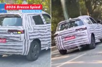 Maruti Brezza Facelift Spied