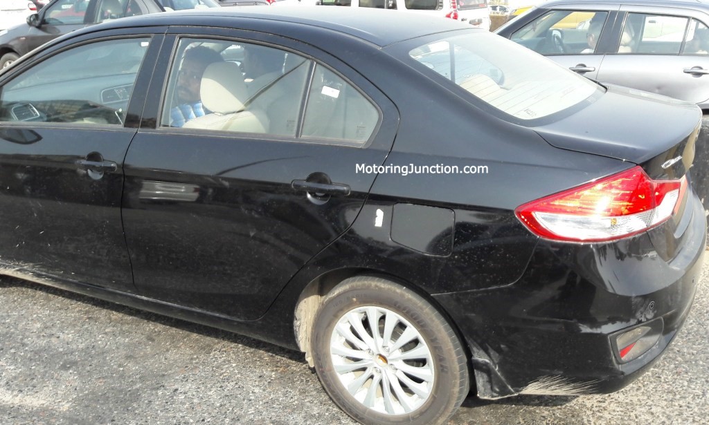 Maruti Ciaz Facelift Side Spotted