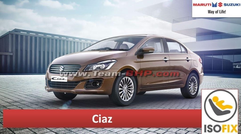 Maruti Ciaz ISOFIX Mounts