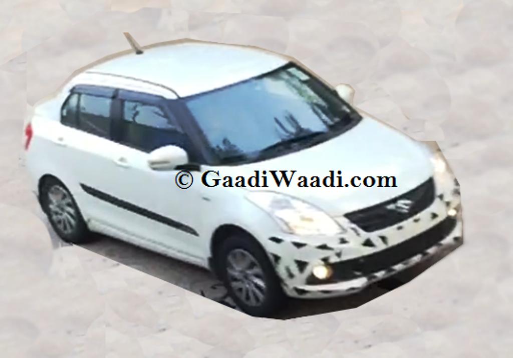 Maruti DZire Facelift Spied Testing