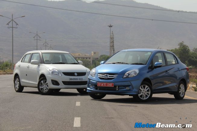 Maruti DZire vs Honda Amaze Shootout