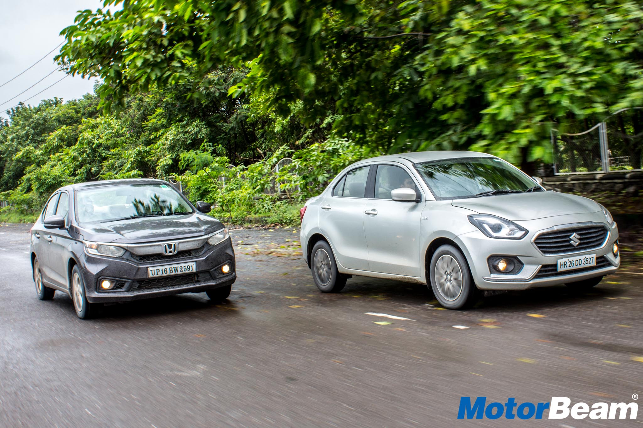 Maruti Dzire vs Honda Amaze Video Shootout