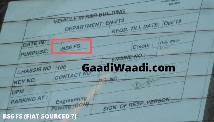 Maruti Ertiga Diesel BS6 Spied