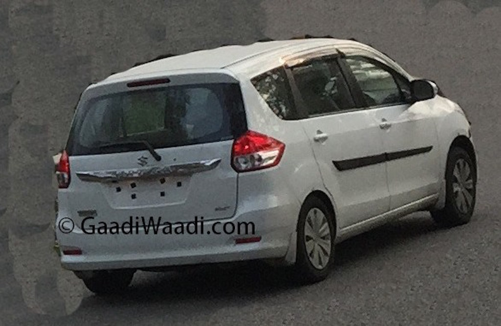 Maruti Ertiga Facelift Production Ready Rear