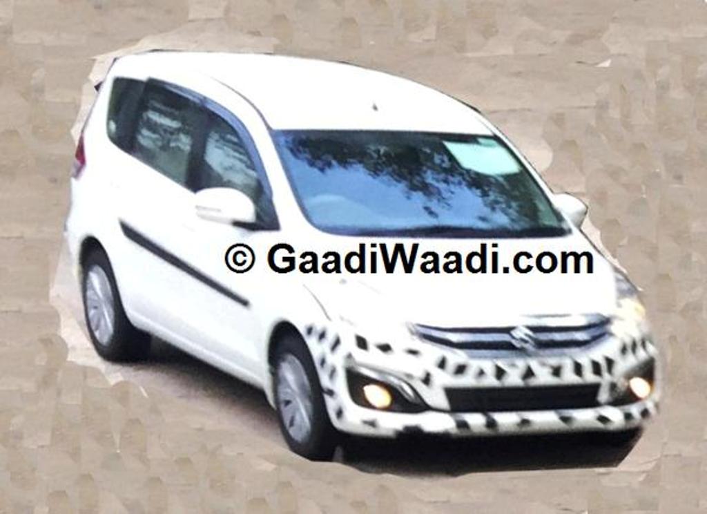 Maruti Ertiga Facelift Spy Shot