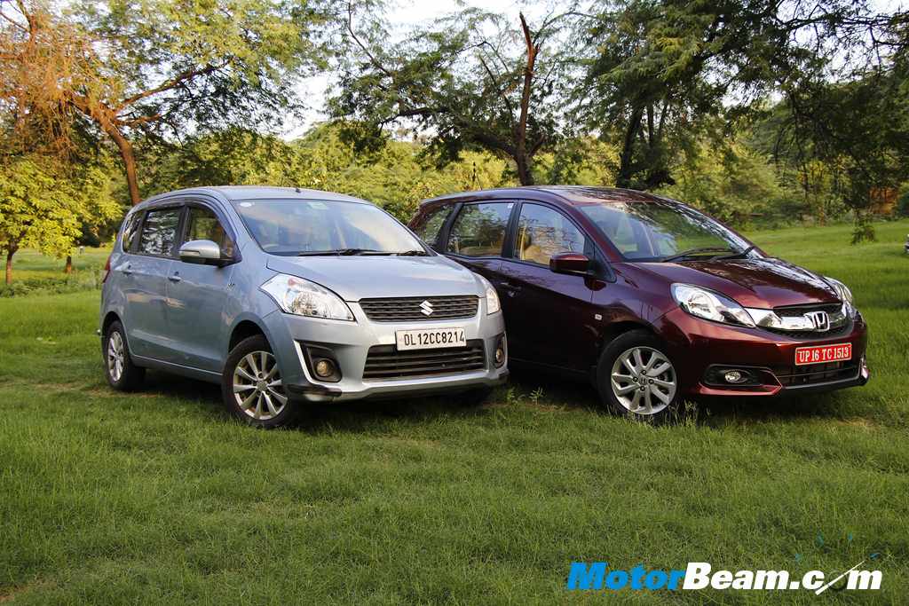 Maruti Ertiga vs Honda Mobilio Exteriors